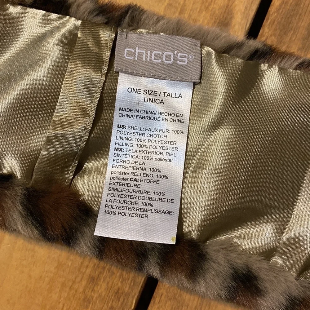Chico’’s Faux Fur Collar NWOT